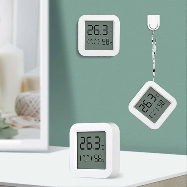 Temperatur- og fugtighedssensor WiFi intelligent digitalt termometer indendørs LCD-hygrometertermometer til husholdningsbrug