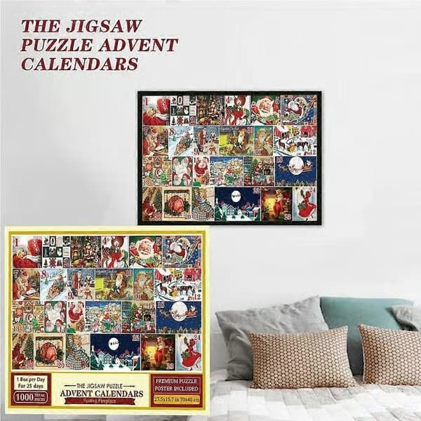 Seasonal Fun Adventskalender med puslespill – Flott gave – 2026
