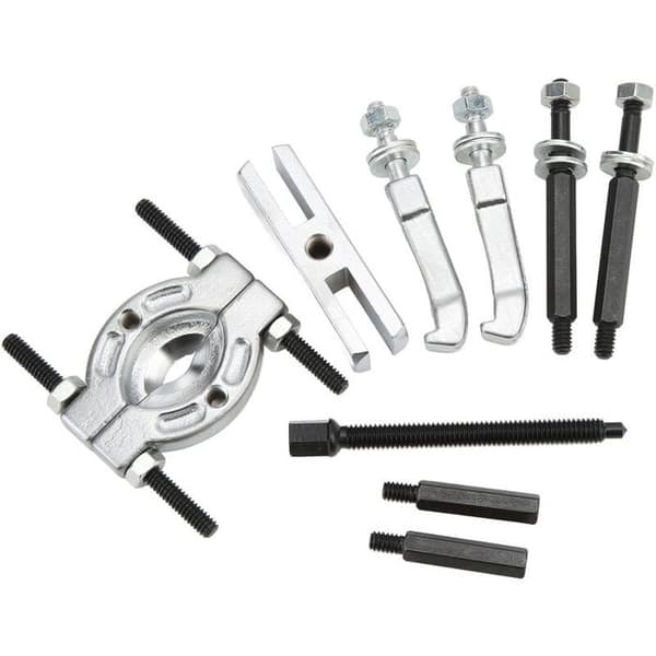 9-dels lagertrekkersett - 15–58 mm separator - 50 mm klør - ABS-koffert