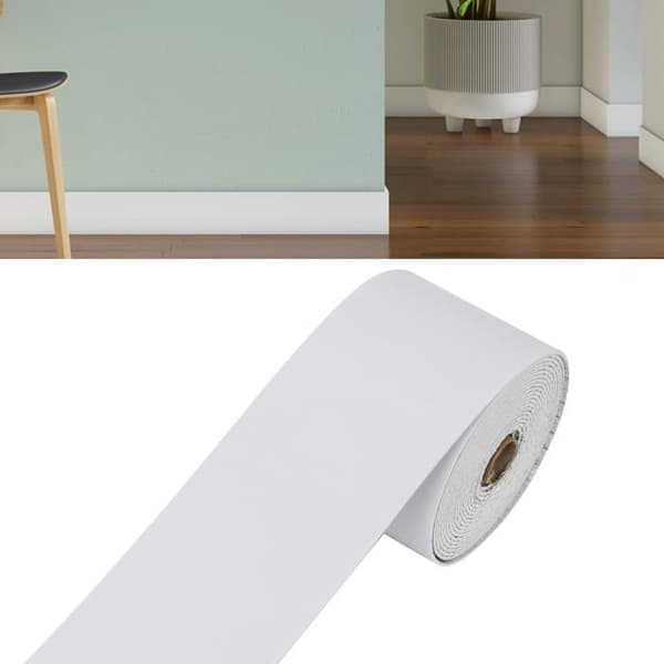 Selvklebende gulvlist 10 cm x 5 m - PVC - Vanntett - Selvklebende