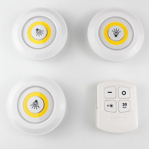 Puck Light, LED Puck Light Batteri (ingår ej) Dimbart C