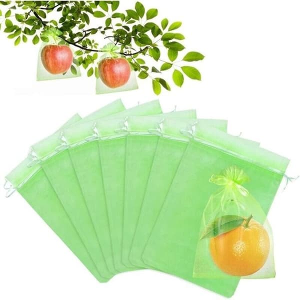 Fruktskyddspåsar 30x20 cm (100-pack) - Organza - Finmaskigt - Återanvändbara