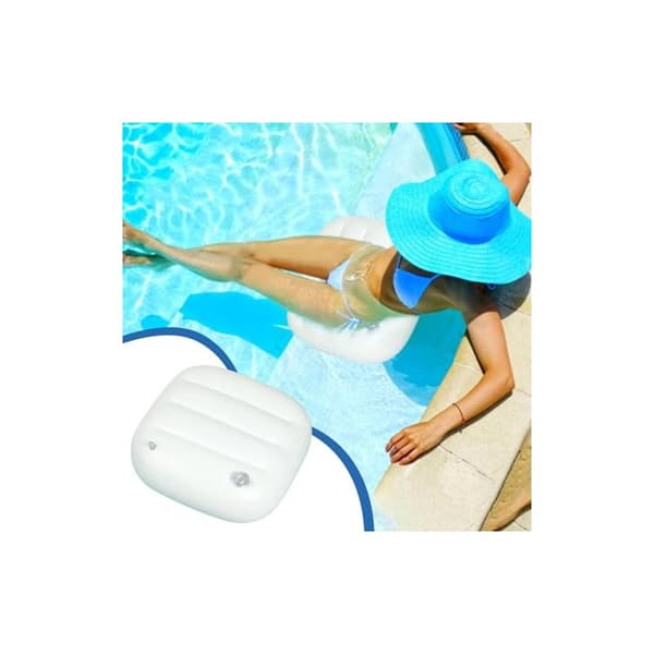 Oppblåsbart sete for spa, vektet forsterkningspute for spa, justerbar fasthet ved fylling med vann/luft, setepute for badekar, baderom