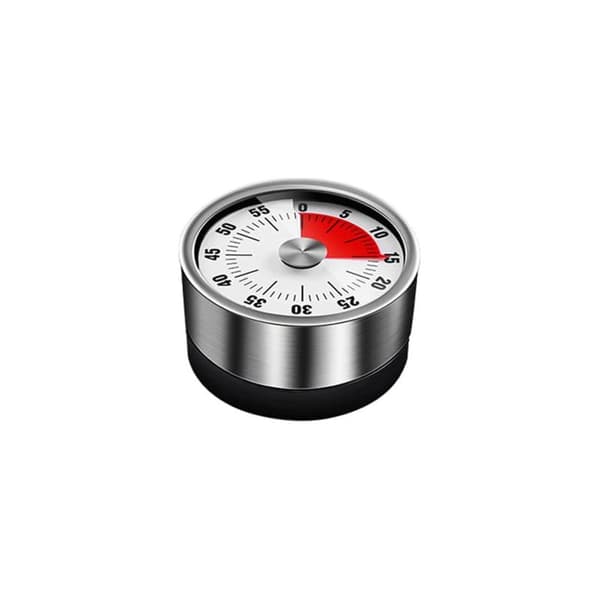Timer, mekanisk køkkentimer, magnetisk adsorberbar timer, resterende tidsvisning med hørbar alarm, magnetisk timer, madlavningstimer - 60