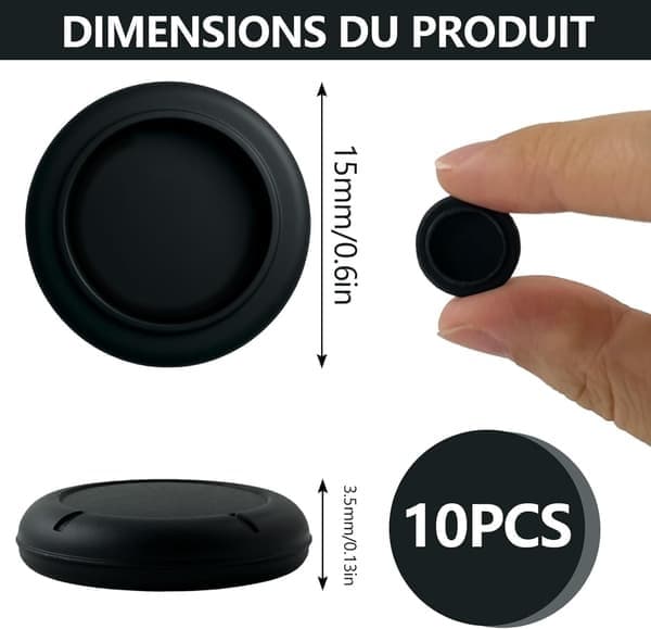 Pakke med 10 erstatningssilikonhoder for analoge joysticker til Switch Lite og Switch OLED, erstatningstilbehør