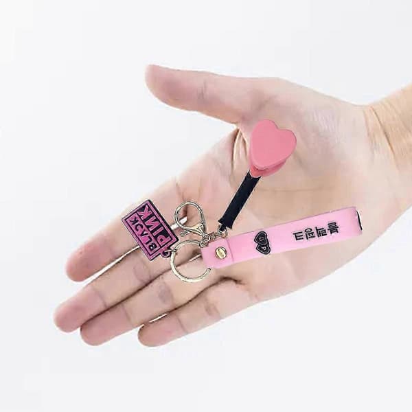 Blackpink Mjuk Silikon Nyckelring Frusde Fan Cheer Stick - Rosa