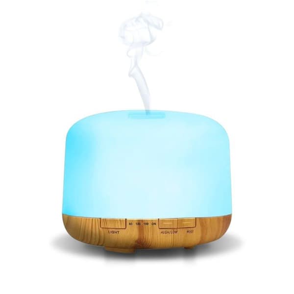 500 ml USB Aromaterapidiffusor - Uppladdningsbar - Ljusterapi - Luftrenare