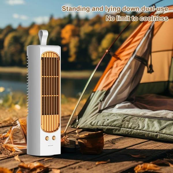 Tyst tornfläkt, 3W, 2000mAh, 90° Oscillation - Lämplig för hem, kontor, sovrum, kök, etc.