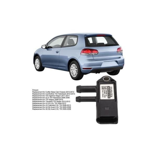 Diesel DPF differentialtryksensor 3-polet stik 076906051A erstatning for A3 A4 A6 S4 S6