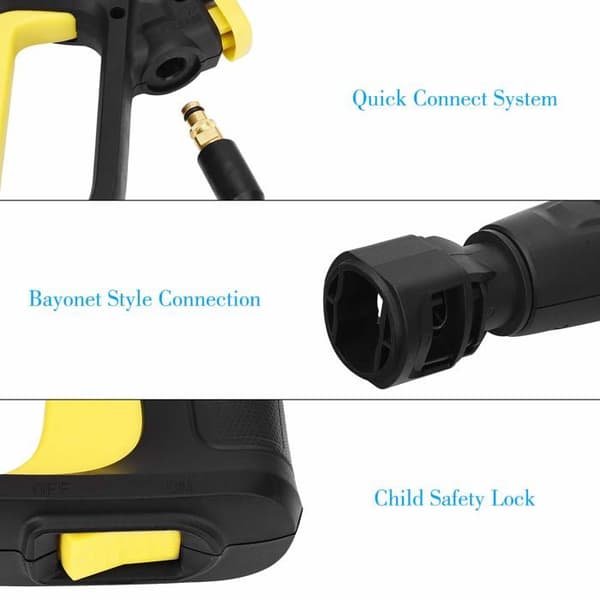 Quick Connect -vaihtopainepesuripistooli Karcher K2–K7:lle, turvalukko