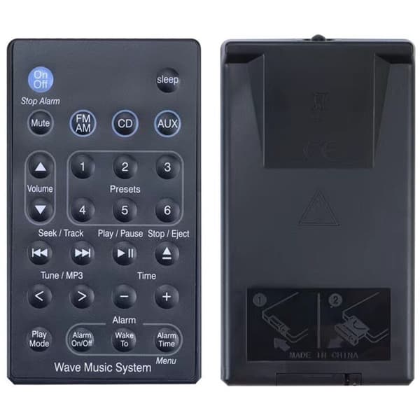 Ny erstatningsfjernkontroll for lydplanke kompatibel med Bose Wave Music System AWRCC1 AWRCC2 radio/CD-system