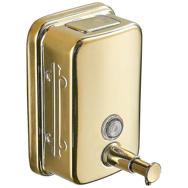 Guld vægmonteret sæbedispenser, flydende håndsæbedispenser til badeværelse/køkken