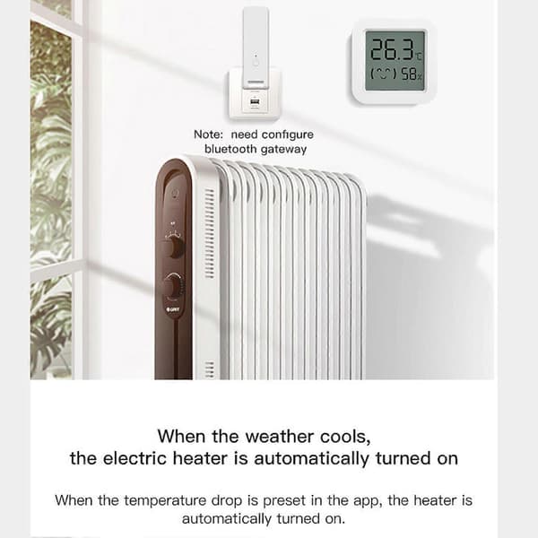 Temperatur- og fugtighedssensor WiFi intelligent digitalt termometer indendørs LCD-hygrometertermometer til husholdningsbrug