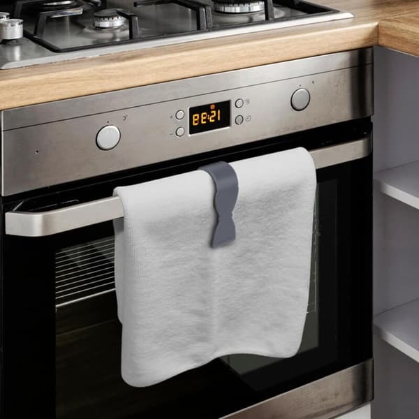 4-pack handduksklämmor, förhindrar att de faller, för kök, ugn, badrum, diskmaskin