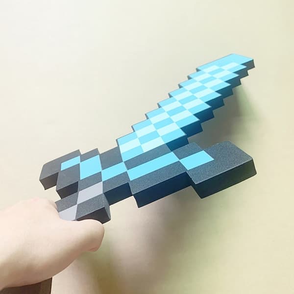 Minecraft diamantsværd animationsrekvisitter sværdlegetøjsmodel