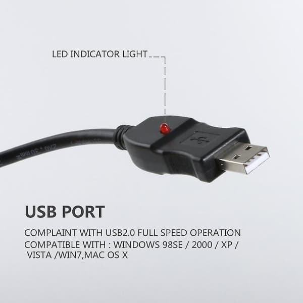 AGPtek 3M USB hann til XLR hunn mikrofon USB MIC Link-kabel