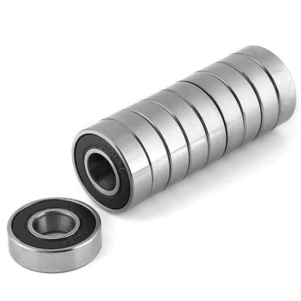 Förpackning med 10 6001-2RS kullager (12 x 28 x 8 mm) – spårkullager, 2 gummitätningar