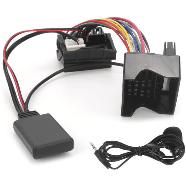 Bluetooth 5.0 AUX-IN lydadapterkabel for Citroen C2/ C3/ C4/ C5/ C6 biler med mikrofon