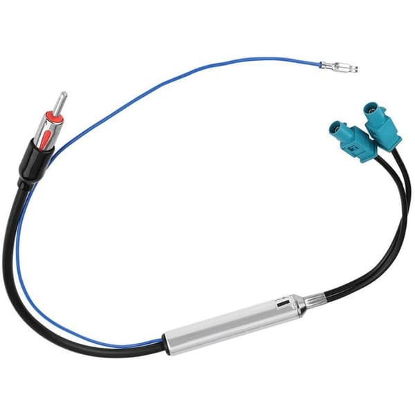 SKAA-39D Antenneadapter - Dobbel Fakra til DIN hann - 46 cm kabel - 12V strømforsyning