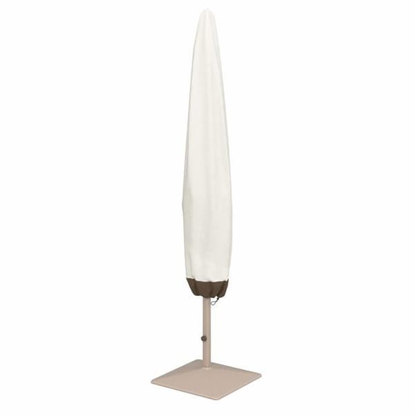 Beige parasoltrekk 193 cm - vanntett polyester med stropper og sprutbeskyttelse