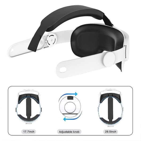 Erstatningshovedbånd til Meta Quest 3 VR-tilbehør Justerbart reducerer hovedtrykket til Meta Quest 3-rem