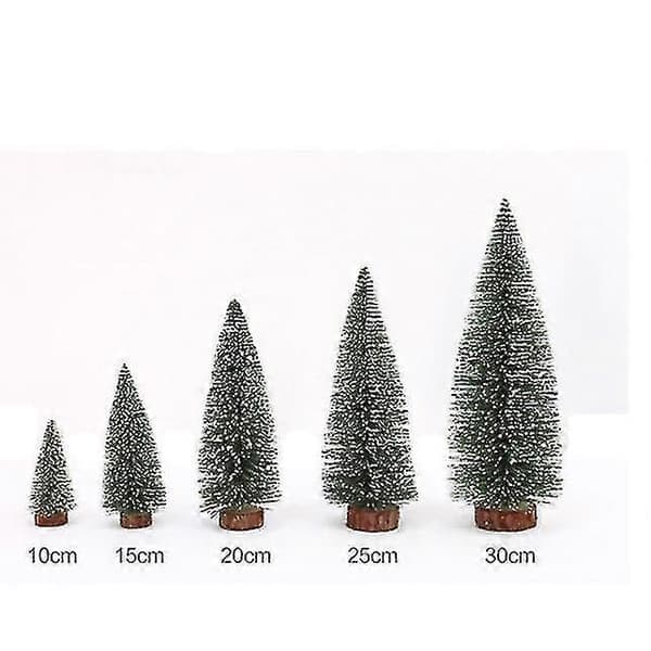 Juletrepynt mini juletrepinne hvit sedertre skrivebord lite juletre no4461