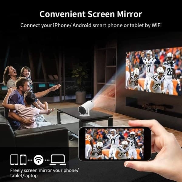 Projektor 4k Android 11 Dobbelt Wifi6 200 Bt5.0 1080p 1280*720p