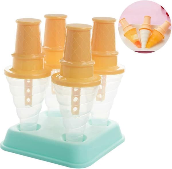 Kage Popsicle Maker Isvaffelform Køkkenartikler Isblokform Isbakker Silikone Cupcake Popsicle Forme Isform DIY Model