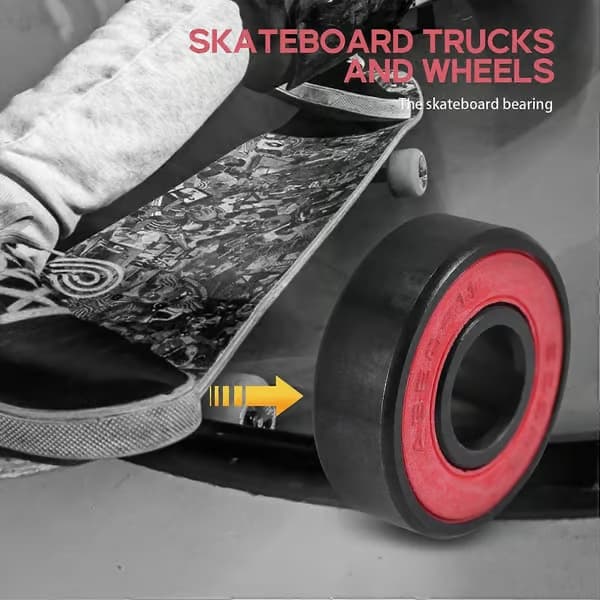 8 st keramiska kullager höghastighets slitstarka för skateboardhjul
