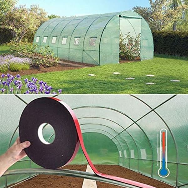 Dobbeltklæbende termisk skumtape, 2 cm x 25 m - 2 mm, modstandsdygtig op til 80°C