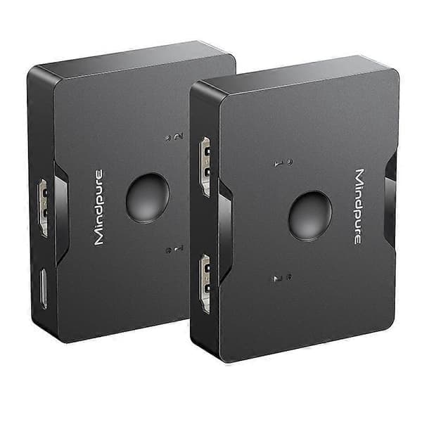 MINDPURE SW002 2 innganger 1 utgang HDMI-svitsj 2-veis 4K HD-videoadapter
