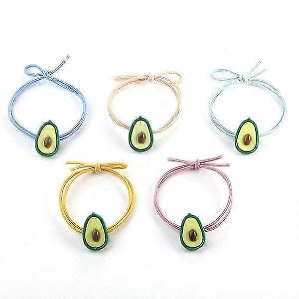 12 stk. hårbånd gummibånd højelastiske hårelastikker søde gummibånd hårbånd-----Avocado Blå