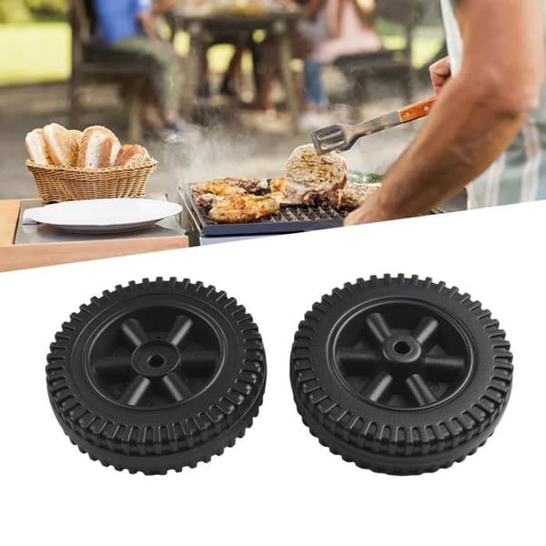 Grillipyörä - Charbroil - 2 kpl - 15,2 cm - Musta