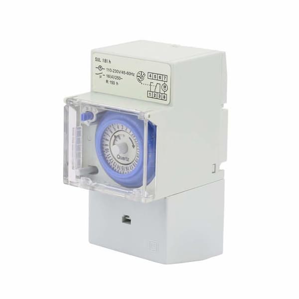 SUL181H Modulært Ur - Vandtæt Mekanisk Timer - 24-Timers Programmerbar - 110-230V