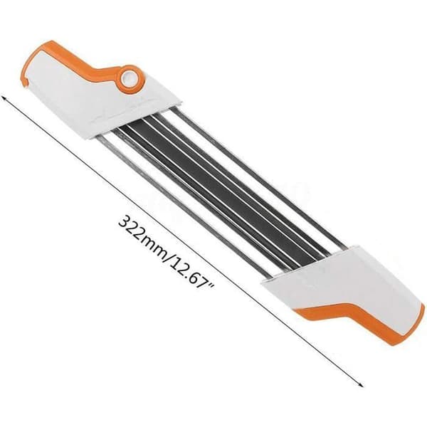 2-in-1 metallinen moottorisahan ketjun teroitin helppo vaihtaa 0.325\"-4.8mm