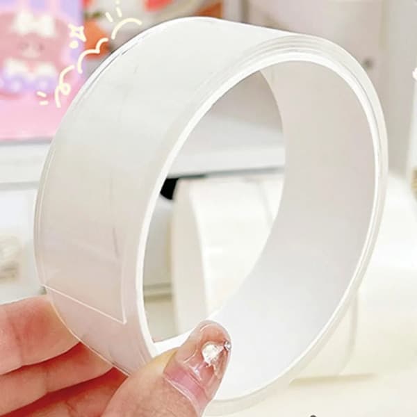 3 st Nano Tape Bubble Leksaker, Spårlös Nano Tape Bubble Making, Transparent Multipurpose 100cm*3
