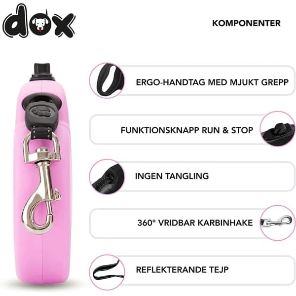 Flexi Bånd Rosa L 5m