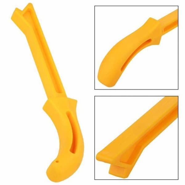 Gul ABS-säkerhetspåskjutare för såg - ergonomisk påskjutare