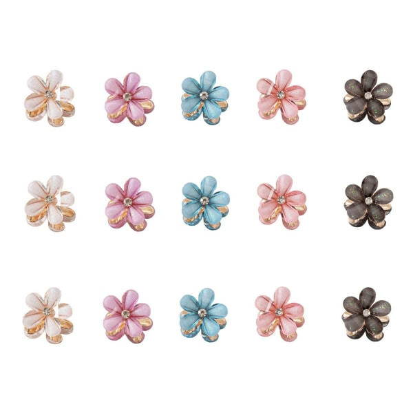 17 stycken mini-diamanthårklämmor, små hårklämmor