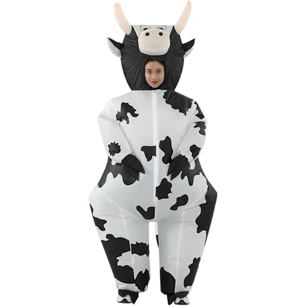 Puhallettava lehmäpuku, naamiaiscosplay