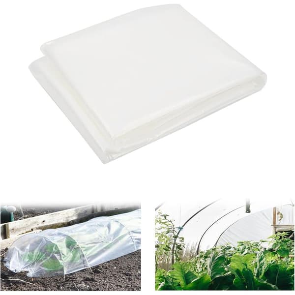 Drivhusfolie, transparent drivhusfolie, til havetunneldrivhuse af polyethylen (2 x 6m)