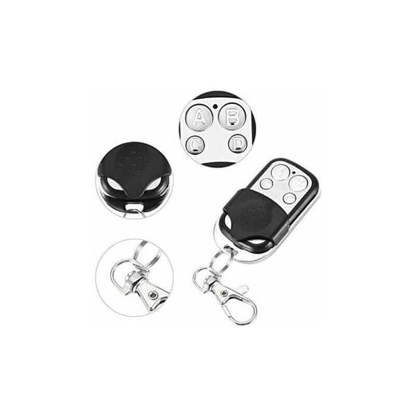 Programmerbar universell fjärrkontroll 433,92 MHz - 5-pack - 4 kanaler - Skjutlock