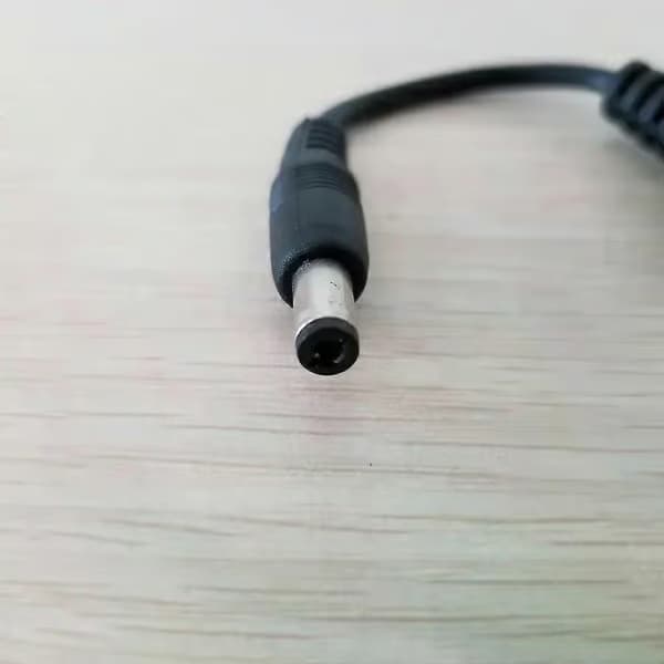 DC 55mm x 21mm haneadapter till USB typ A honförlängningskabel strömkabel 12cm