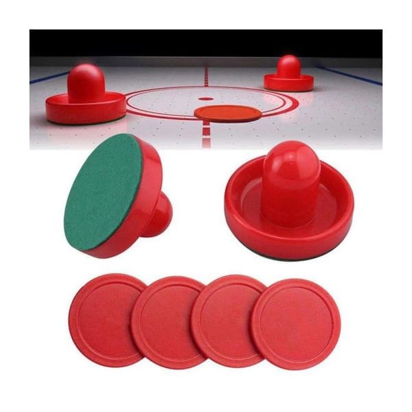 Hjemme Airhockey Sæt - Erstatningstilbehør med 4 Sorte Skøjter
