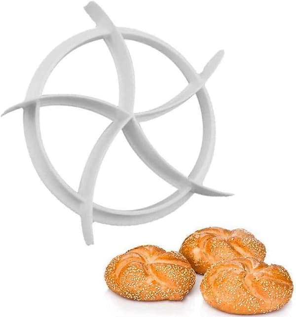2 Stykker Plast Kakekutter Bake Brød Rullform Deigkuttersett Brødkutterverktøy Bakeverktøy og Tilbehør