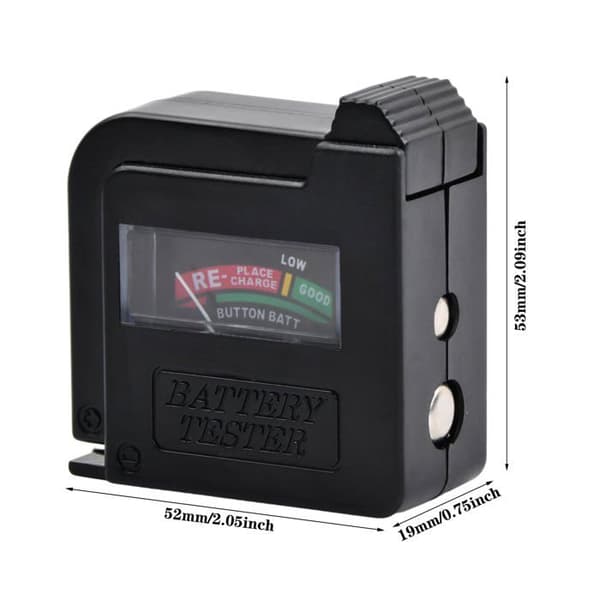 BT860 Digital Batteritester - Universal AA/AAA/C/D 1.5V/9V (Strømforsyning Ikke Inkludert)