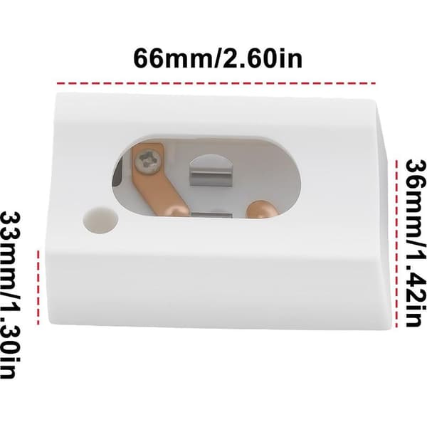 2 stk hvite lineære sokler S14D kompatible med Linestra kompatible med Philinea belysning