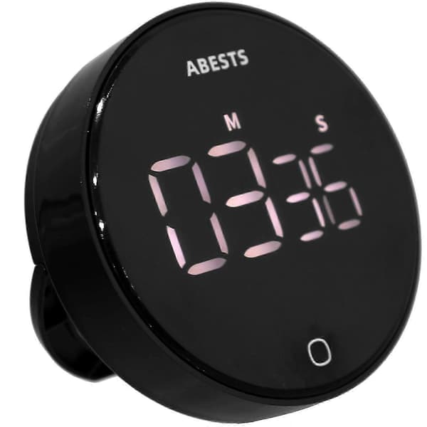 Roterande elektronisk timer Magnetisk digital nedräkningslarm Kökstimer för matlagning läsning träning