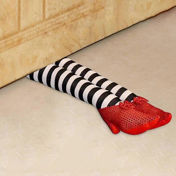 1 par Wicked Witch Legs Prop Halloween Witch Prop för trädgårdsdörr Halloween
