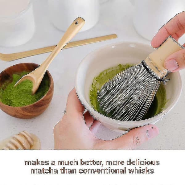 Traditionel Matcha Piskeris & Ske Autentisk Japansk Bambus Piskeris Til Matcha Te